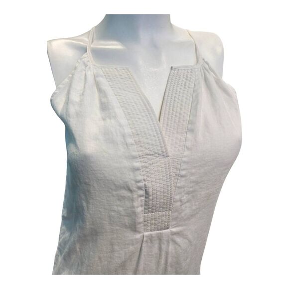 J Crew White Linen Sleeveless Maxi Dress Womens Size XXS - Picture 7 of 11